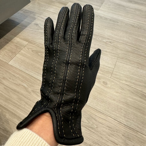 Designer leather gloves (Fendi) - Picture 2 of 7
